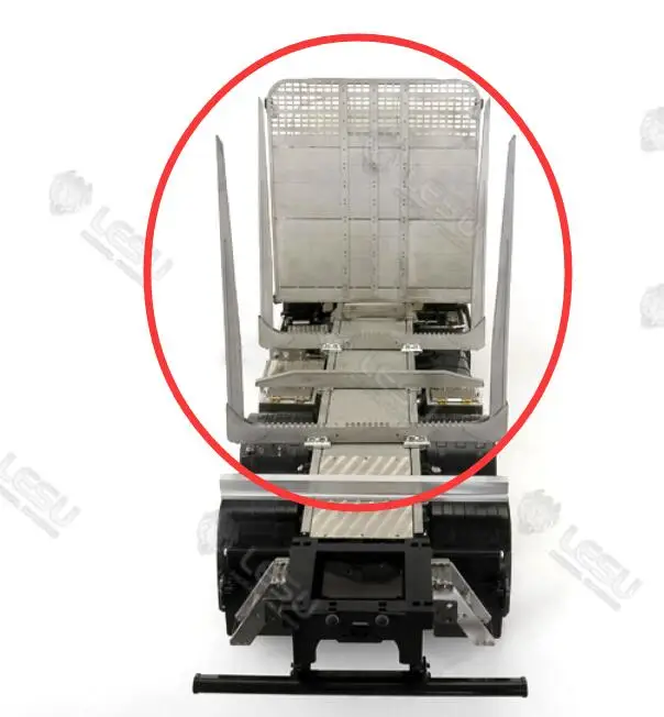 Плоский ковш контейнер прицеп для Tamiya 1/14 трактор грузовики Volvo FH16 FH12 Globetrotter 750 6X4
