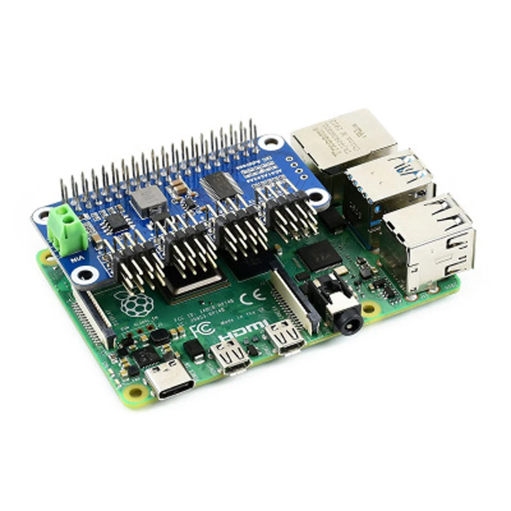 Raspberry Pi сервопривод плата расширения Модуль Поддержка 16-ходовой сервоприводом I2C