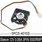 5 шт.лот Gdstime 3 контакта 40 мм 4 см 4010 дюймов 40x40x10 мм 12 В DC корпус процессора бесщеточный радиатор охлаждения осевой вентилятор