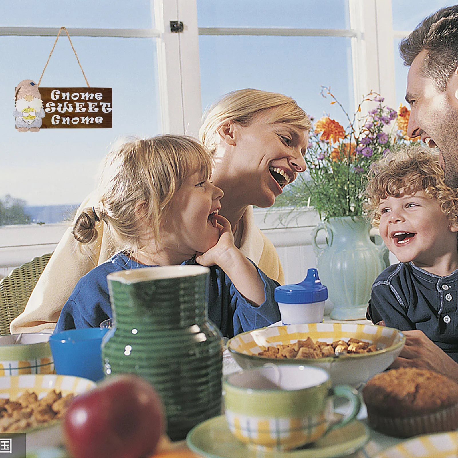 

Wooden Dwarf Decoration Seasonal Holiday Door Hanging Plate