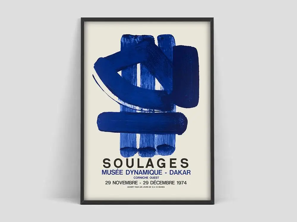 Печать Soulages на холсте