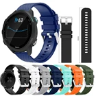 Спортивный силиконовый ремешок для часов Garmin Forerunner 245, 245, 645, Vivoactive 3, 20 мм, цветной браслет для умных часов