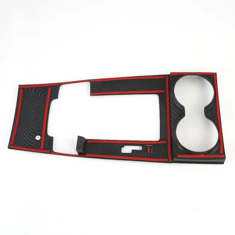 

ABS Carbon Fiber Style Front Gear Shift Panel Frame Cover Trim Fit for Mazda 3 2019 2020