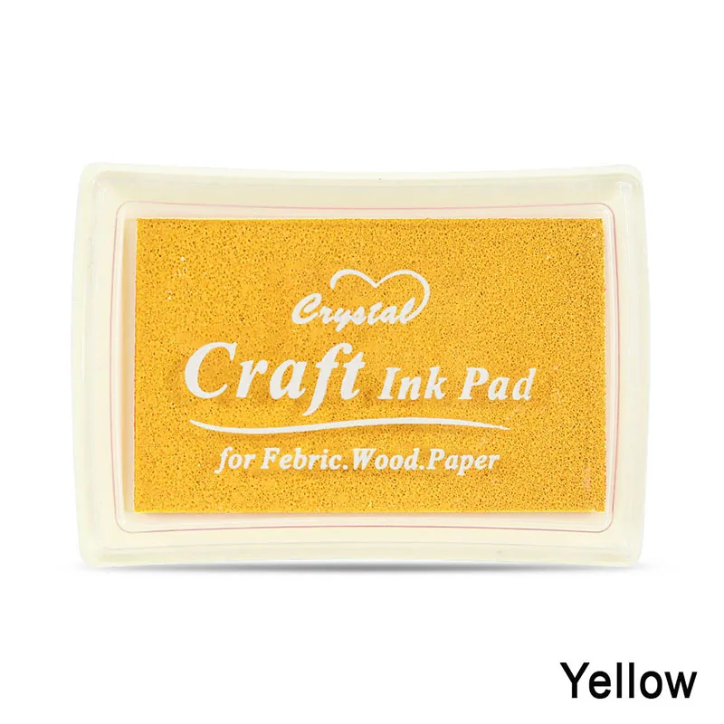 Yellow Новые уплотнительные печать, штемпели красочная штемпельная подушечка для печатей декоративные штампы для DIY ScrapCrafts бронирование Pad ремесла Краски Inkpads для офиса - Цвет: Yellow