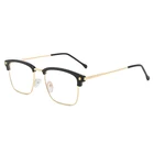 Новые квадратные плоские светильник кальные очки DOISYER с защитой от синего света, простая стеклянная оправа, украшение, модные трендовые очки в стиле ретро
