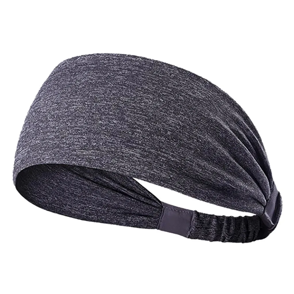 

Sports Headband Fitness Wide Sports Headband Stretch Elastic Yoga Running Polyester Breathable Durable Hair Band Head Band #30