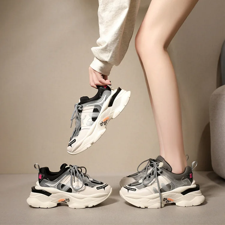 Женские кроссовки из натуральной кожи на платформе|Женские и кеды| |