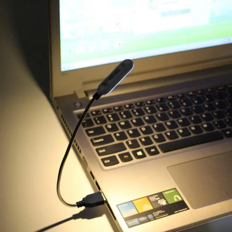 Гибкий портативный USB книга свет 4 светодиодный s лампа для чтения ночник мини-светодиод лампа клавиатура компьютер ноутбук настольные лампы