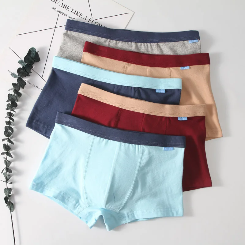 

3 шт., хлопковые трусы-боксеры для мальчиков