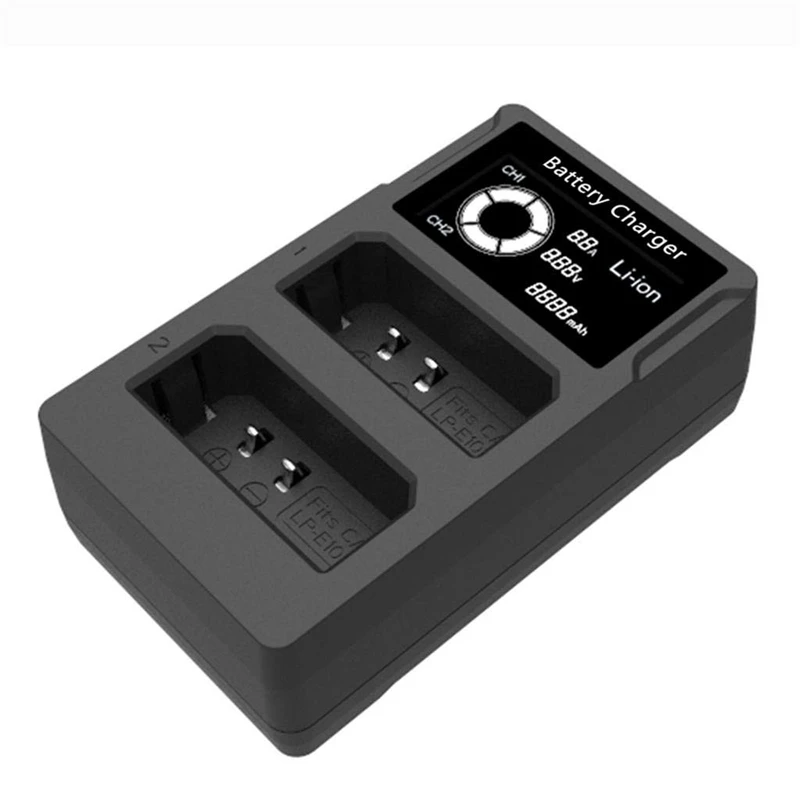 Lp-E10 Battery Charger For Canon Eos Rebel T3 T5 T6 T7 Hi Kiss X50 X70 X80 X90 1100D 1200D 1300D 1500D 3000D Dslr Cameras Replac |