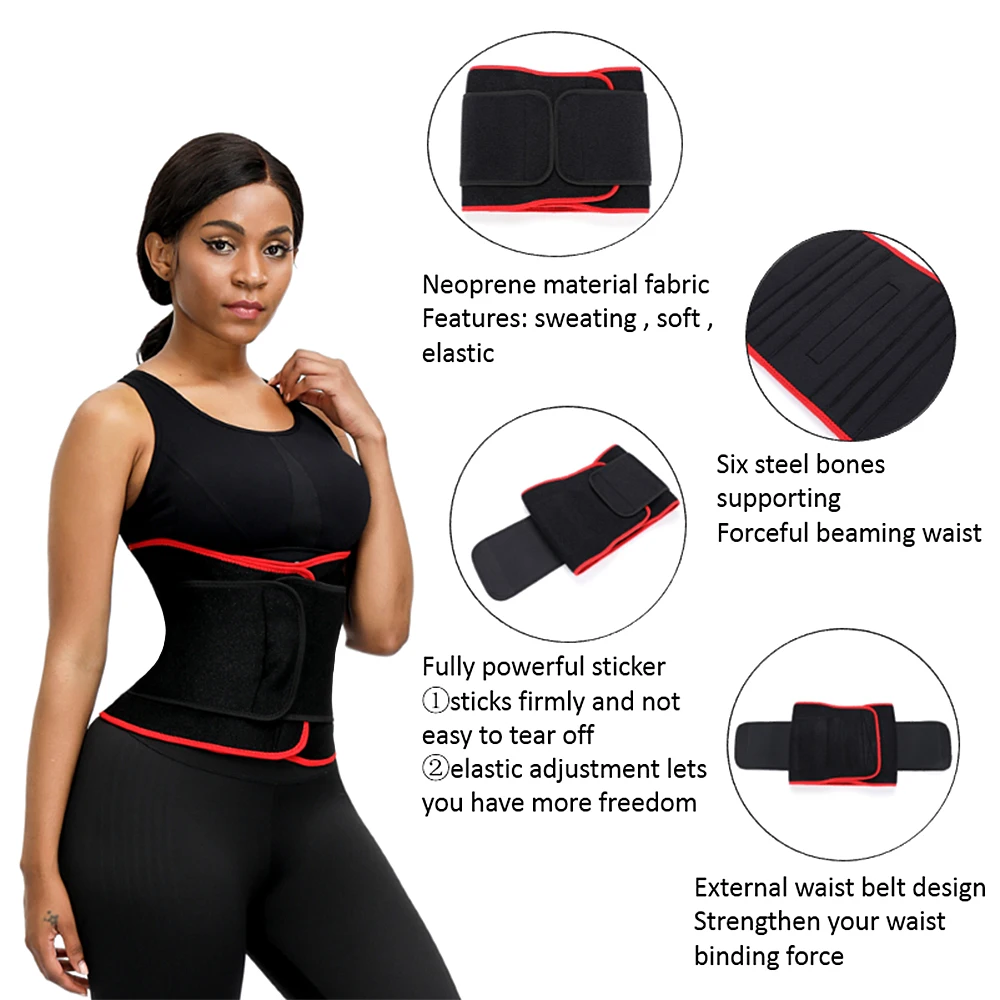 Женский пояс тренажер из неопрена HEXIN для похудения|Корсажи| |