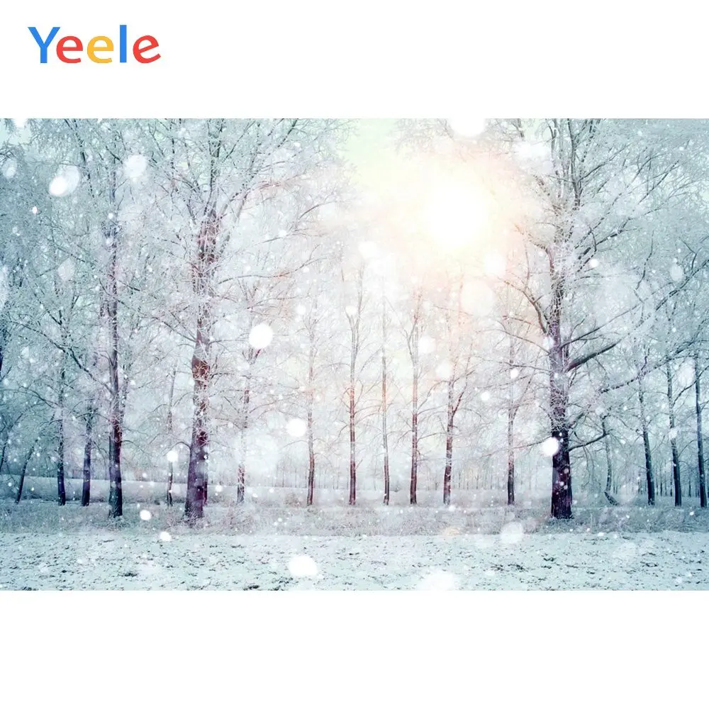 NBK09059 Yeele зимние фоны для фотосъемки боке Снежный лес Солнечный свет персонализированные фоны для фотостудии - Цвет: NBK09059