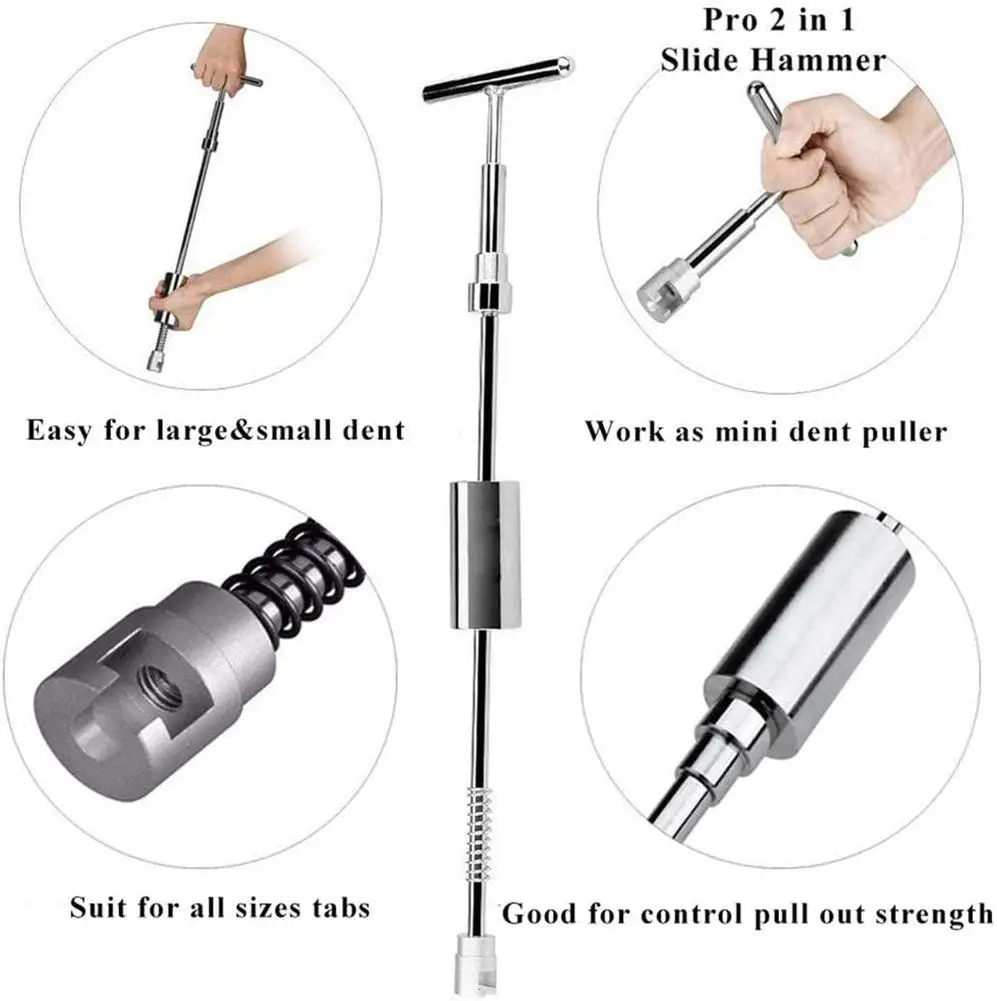 vender Ferramenta Removedor De Dente Carro Paintless Dent Repair Kit Pro Slide Martelo Ferramentas Para O Corpo Automóvel Dent Remoção