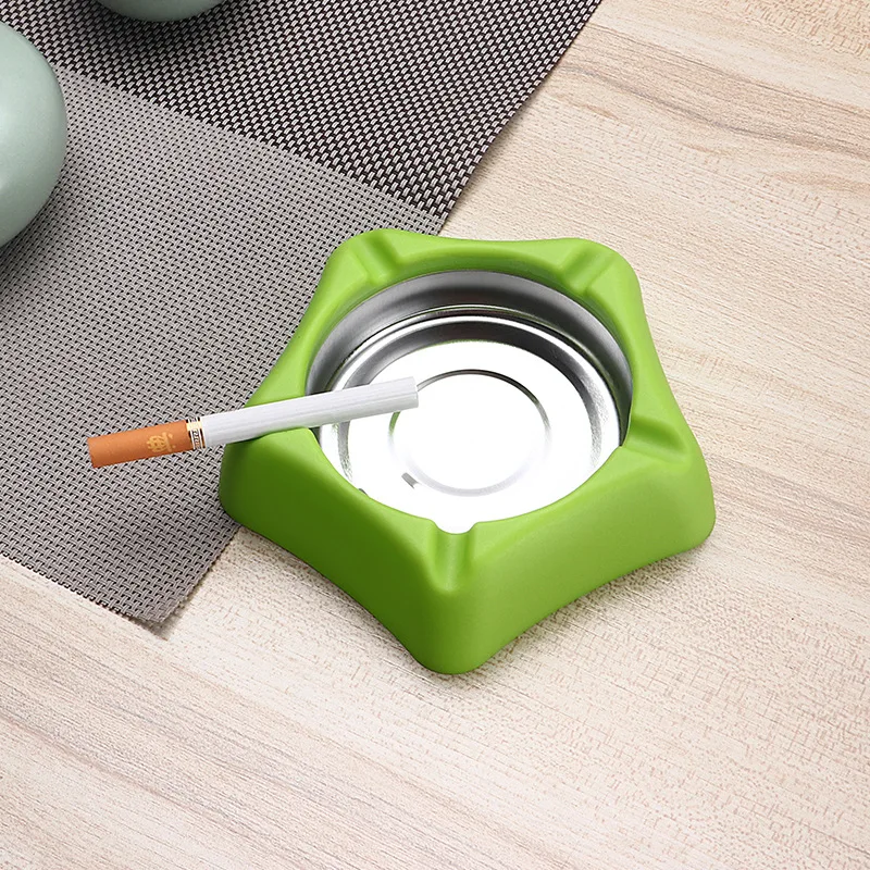 Креативная модная пепельница из нержавеющей стали Интернет кафе бар большая