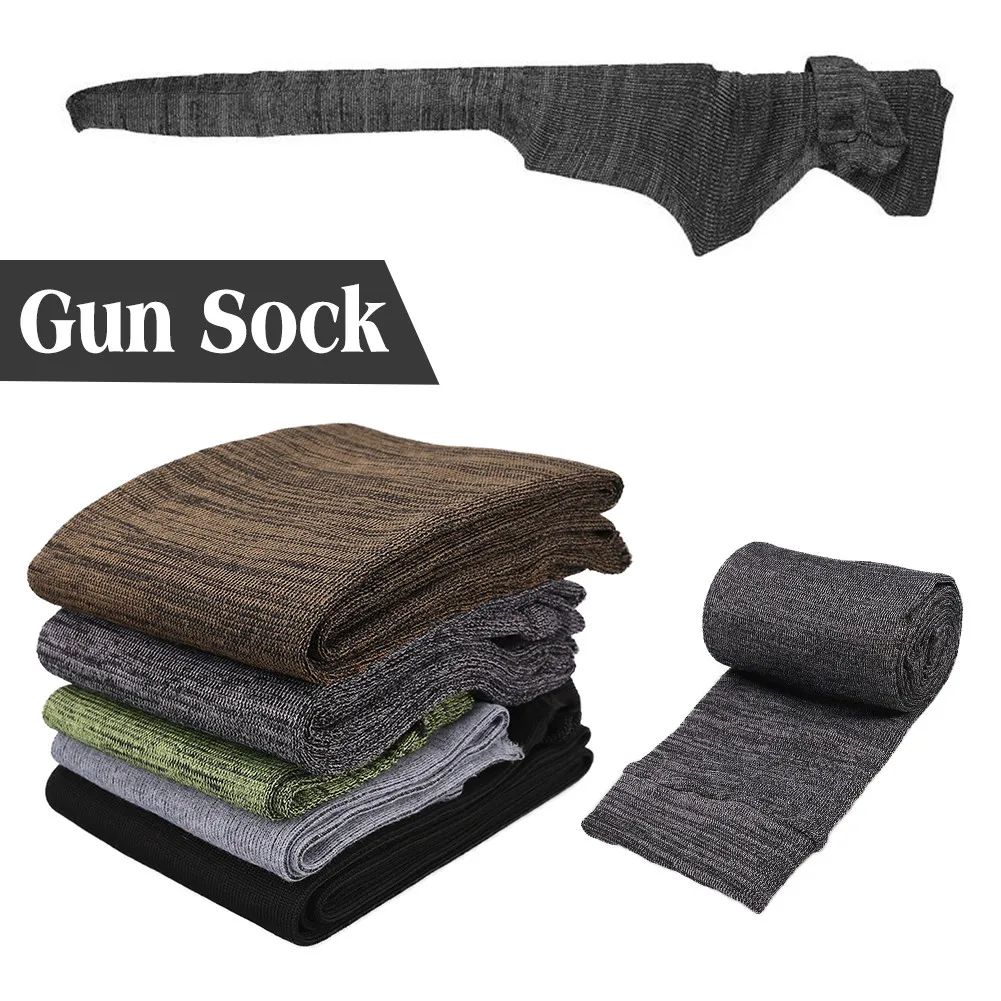 

Silicone Treated Gun Sock Polyester Rifle Shooting Fishing Rod Protection Cover Bag Case 140cm 54" For Field Tactical Hunting