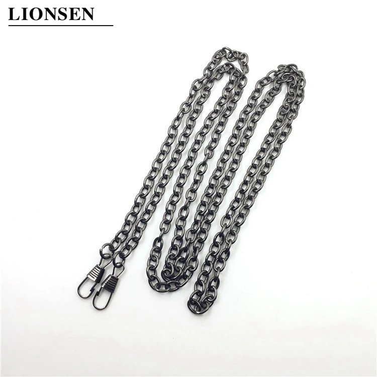 Lionsen O тип 120 см металлические сумки цепи пряжки сумочки для женщин наплечный ремень для сумки заменяют сумка на цепочке через плечо аксессуары