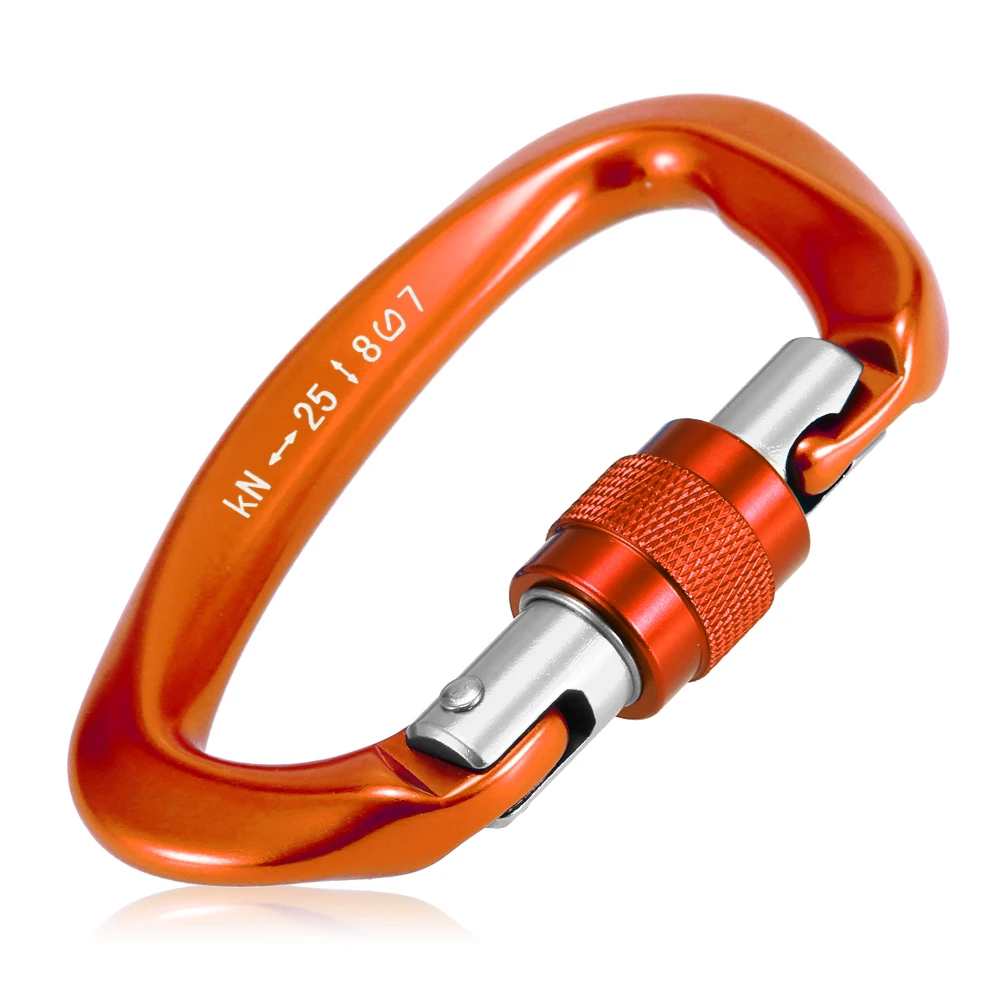 LIxada 25KN винтовые запорные ворота карабин для скалолазания EDC оборудование горные