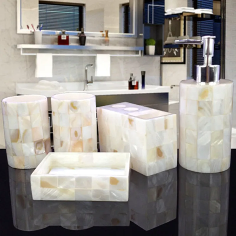 Роскошный набор для ванной комнаты свадебный подарок из пяти предметов с