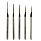 5 шт.компл. WPS-2 высокое качество таклон стальной колпачок многофункциональная акварель художественная живопись кисти для путешествий с PU сумкой