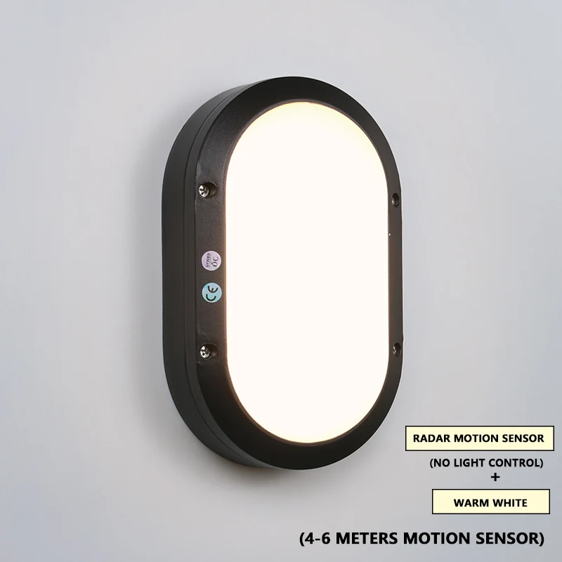 10 Вт 22 Led 800Lm садовый современный светодиодный наружный настенный светильник s бра светильник контроль радар Датчик движения настенный светильник - Emitting Color: Function 1 Warm