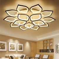 modern led ceiling chandelier lights for living room bedroom plafon home dec ac85 265v white led chandelier lamp fixtures
