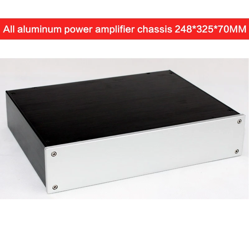 

DIY All-aluminum Power Amplifier Chassis WA83 Tube Amplifier Preamp Case Power Supply Shell Amplifier Enclosure 248*325*70MM