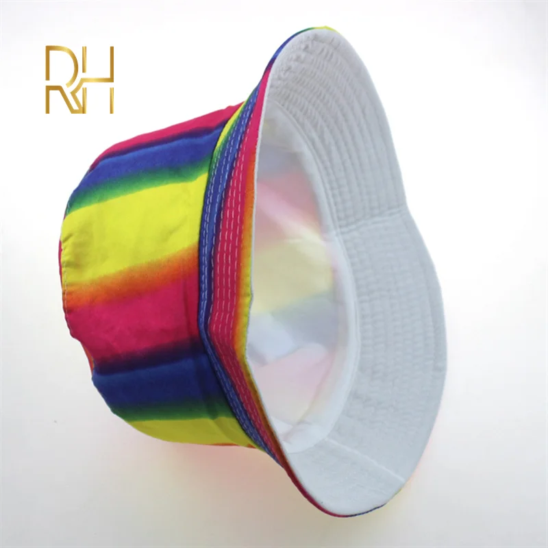 Хлопковая Лоскутная Панама блестящая Радужная цветная шляпа в стиле хип хоп