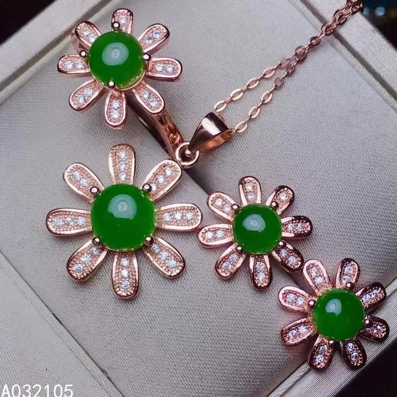 KJJEAXCMY ювелирные украшения 925 Серебро инкрустированные натуральный яшма для