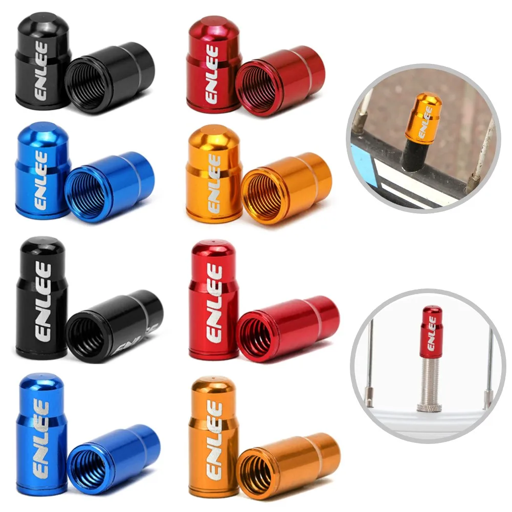 

2pcs Aluminum Alloy Schrader or Presta Nipple Cap Bicycle Valve Alloy Lid Optional A/V F/V Light Weight Erosion Rustic Free