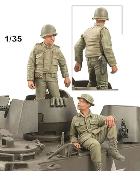 1/35 Набор для моделирования из смолы фигурка солдат США|Наборы сборки моделей| |