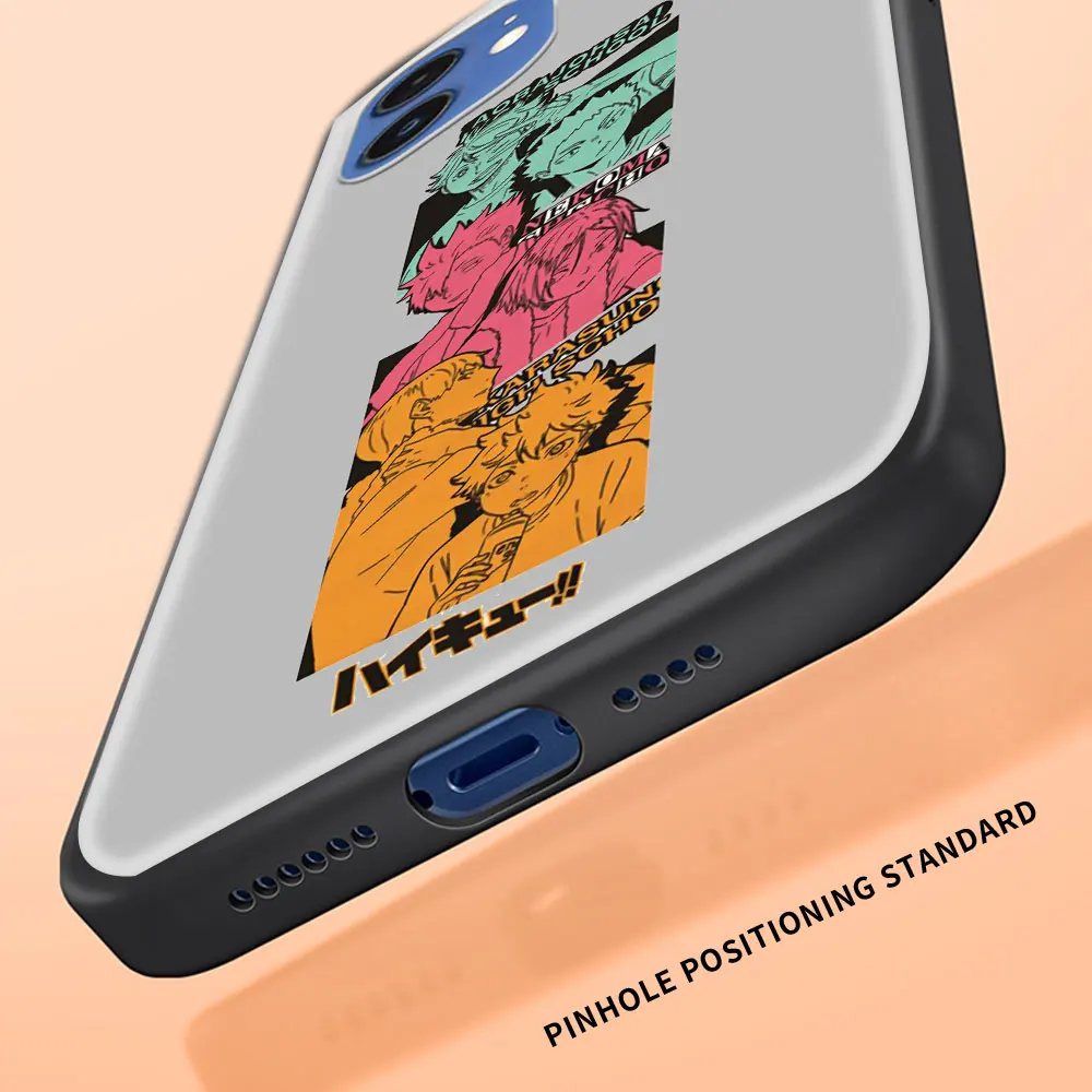 

Anime Haikyuu Phone Case For iPhone 11 Pro XS XR X Black Shell For iPhone 12 Pro Max 7 8 Plus SE 2020 Funda Cover