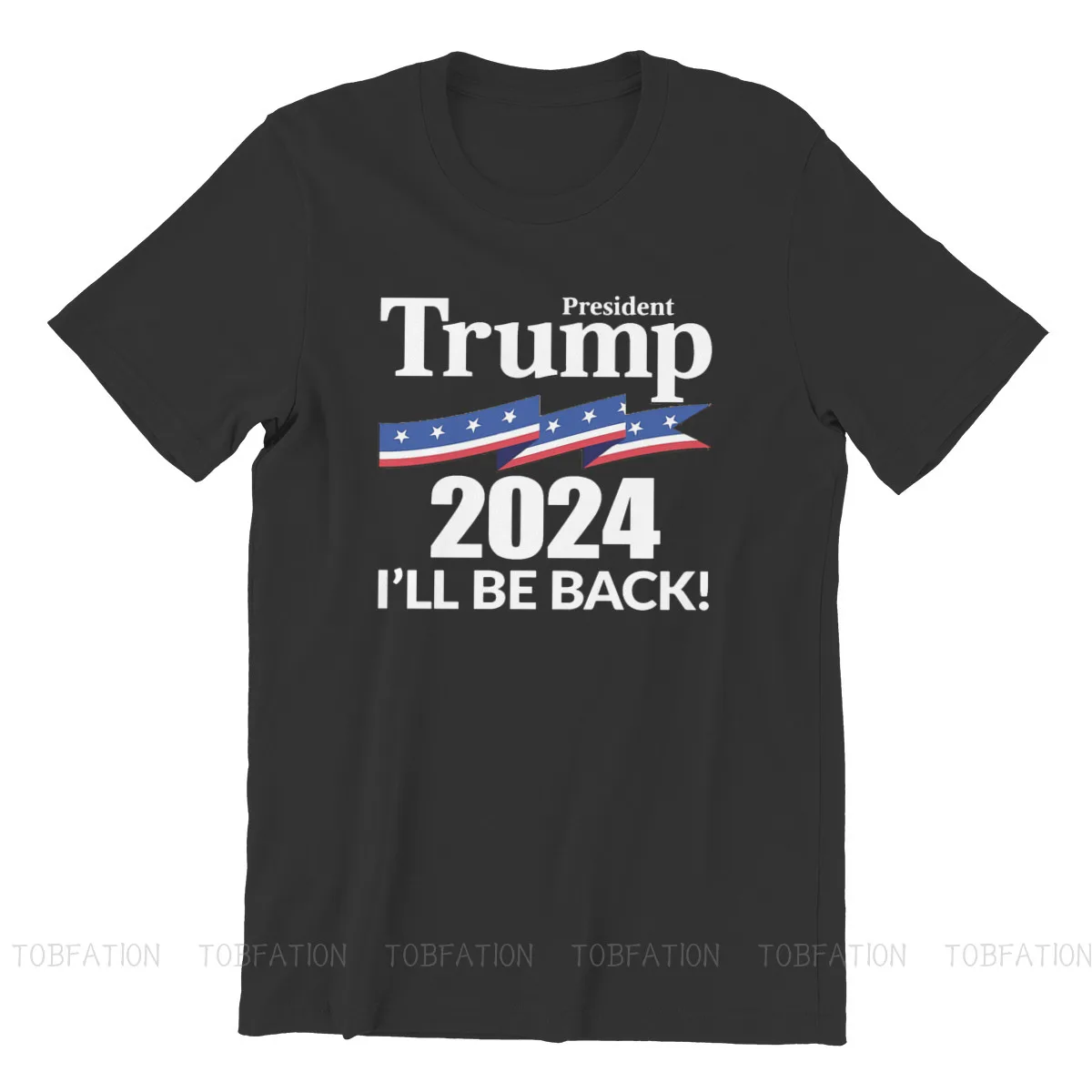 Я вернусь флага в стиле хип-хоп футболка Трамп 2024 мем Повседневное Размеры S-6XL