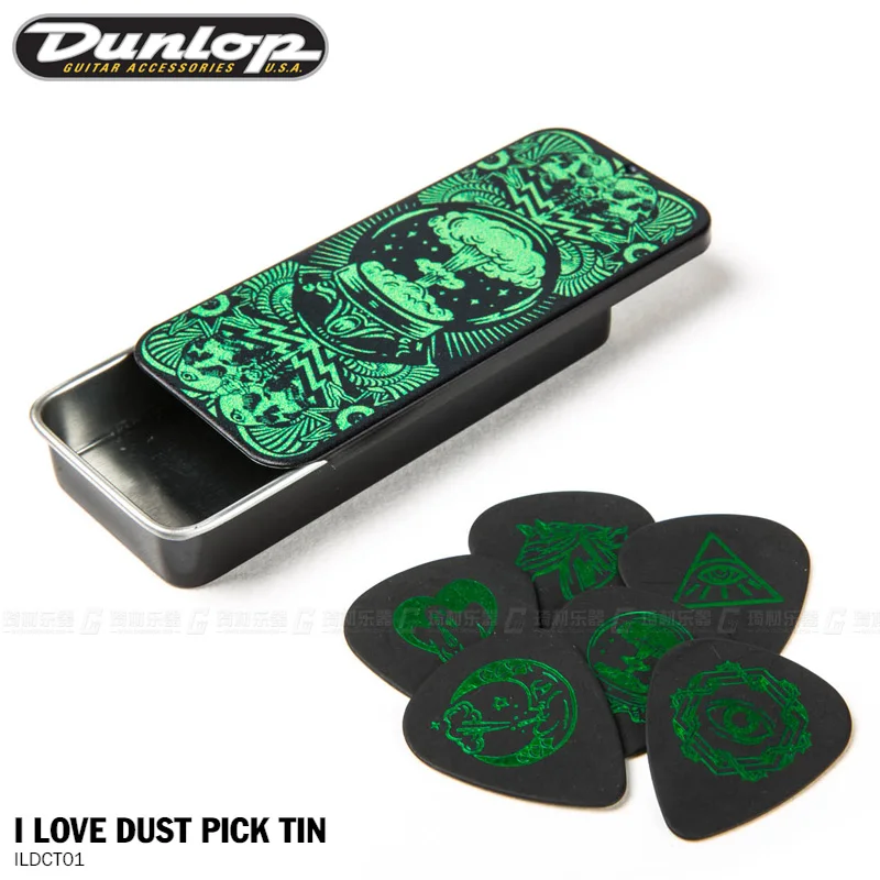 Dunlop ILOVEDUST I LOVE пыль в ассортименте тортекс для гитары жестяной