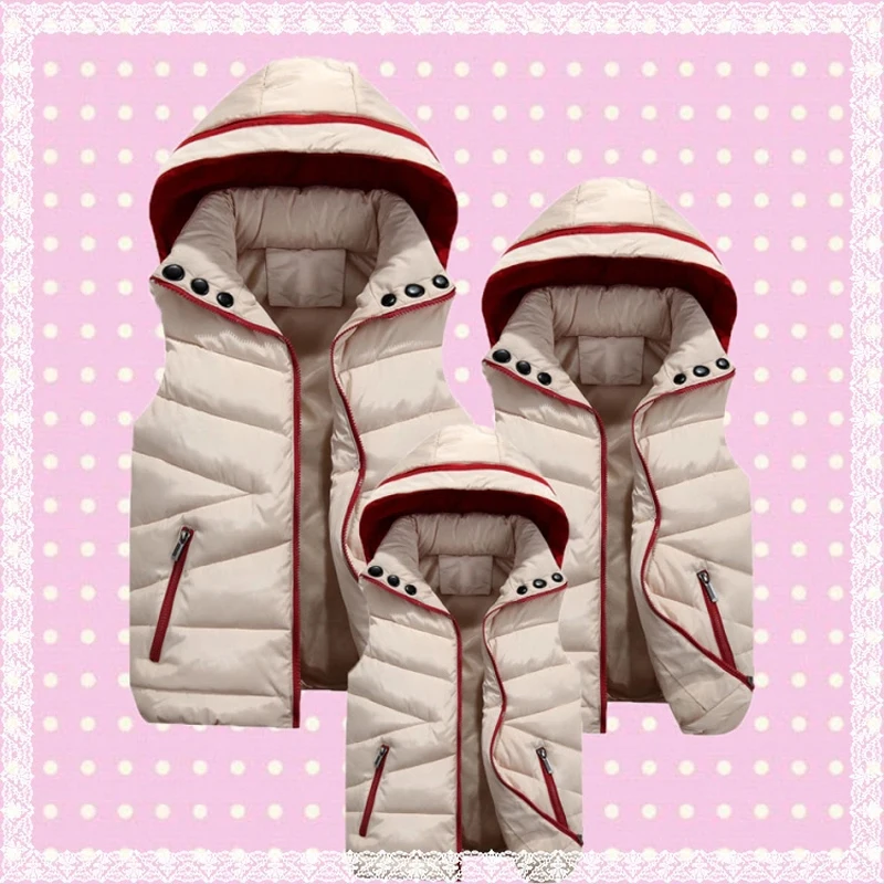 Повседневный детский зимний жилет для мальчиков и девочек теплая куртка без