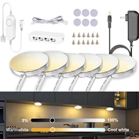 tuya wifi rf remote control under cabinet led light cct light warmwhite double color temperature for kitchen closet lighting
