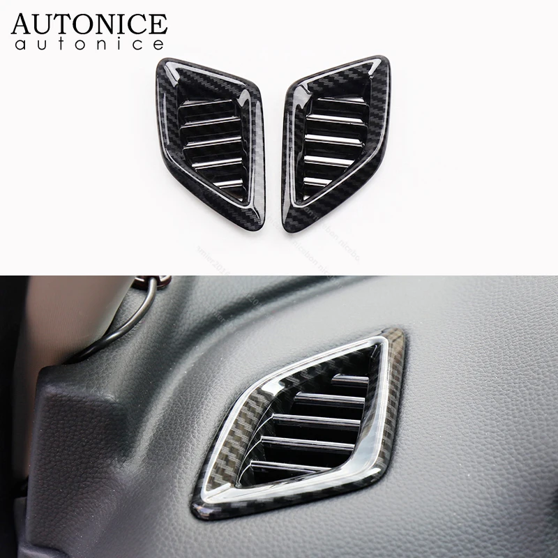 

Carbon fiber color or chrome ABS DASHBOARD AIR VENT COVER SURROUND Trim Fit For Honda Accord 2018