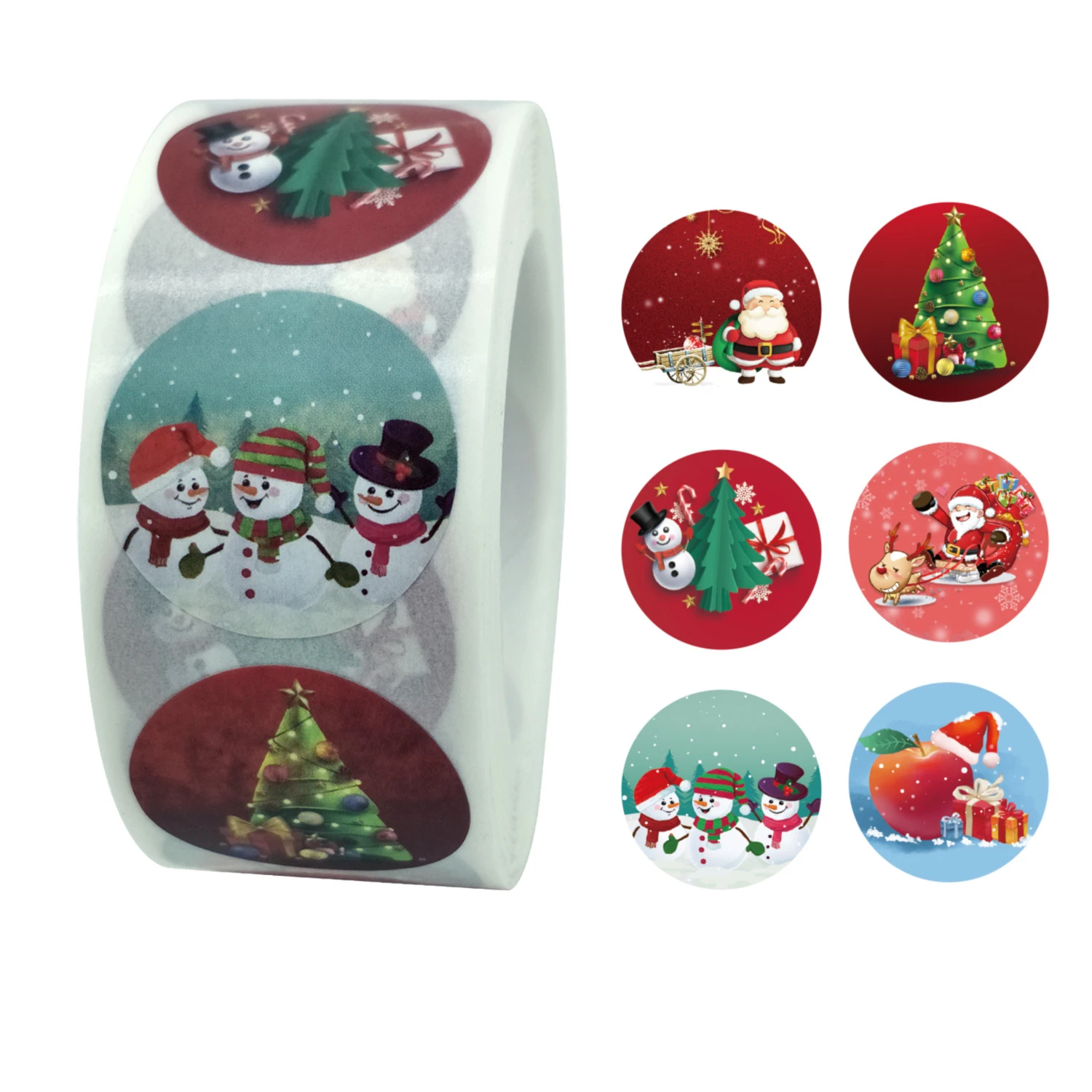 500 шт. новогодние наклейки яркие для подарка сделай сам | Канцтовары офиса и дома
