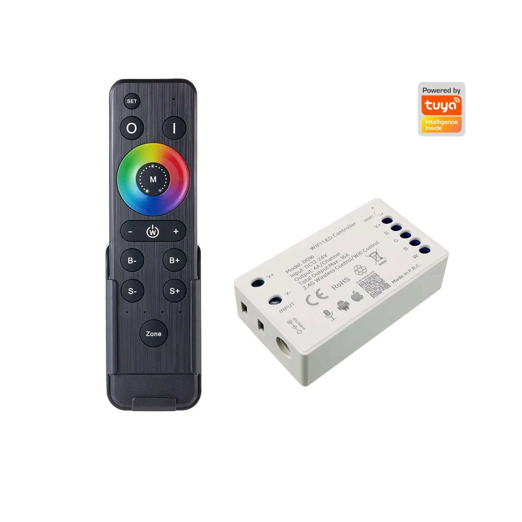 

4 зоны управления ler RGB 2,4 ГГц Wi-Fi диммер беспроводной телефон Tuya приложение Голосовое управление Alexa Google ассистент Светодиодная лента неоновый свет для бассейна