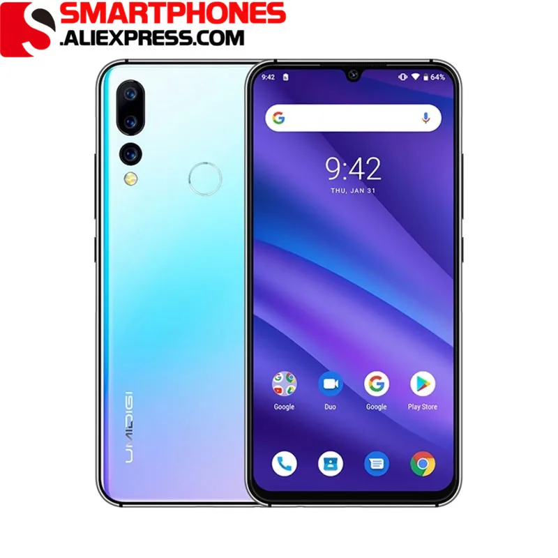 UMIDIGI A5 PRO смартфон с 6 3 дюймовым дисплеем восьмиядерным процессором Android 9 0 ОЗУ 4 Гб