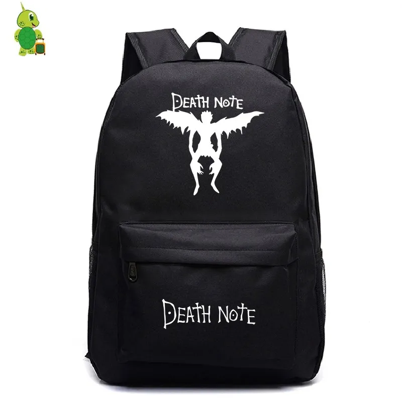 4 Рюкзак с надписью «Death Note», повседневный рюкзак для ноутбука, школьные сумки для подростков, девочек и мальчиков, модные дорожные сумки на плечо, детские сумки для книг - Цвет: 4