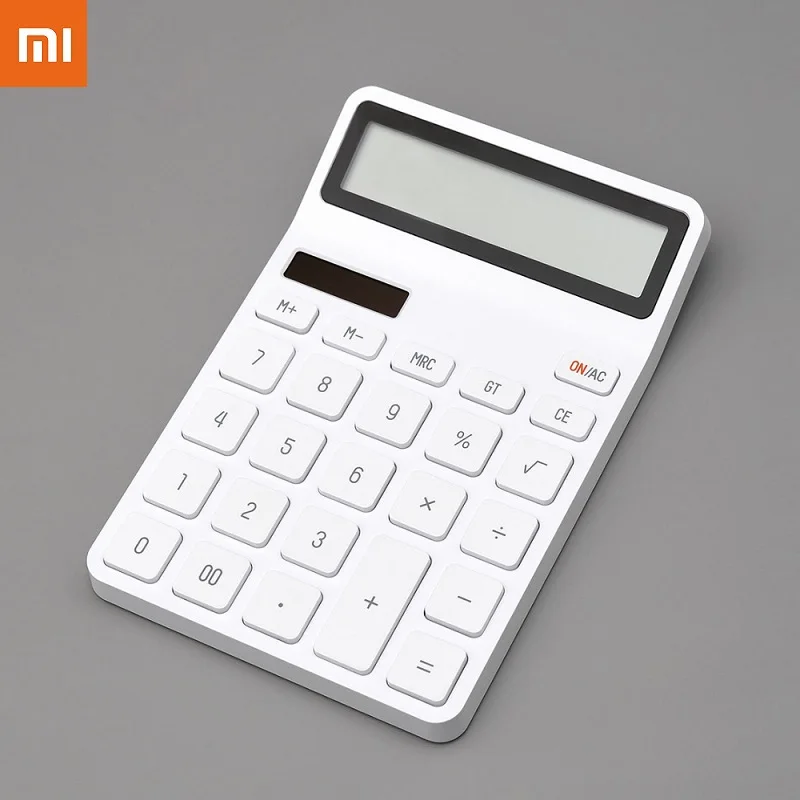 

Настольный калькулятор Xiaomi Mijia KACO LEMO, фотоэлектрический двойной погружной калькулятор с 12 цифрами и интеллектуальным выключением
