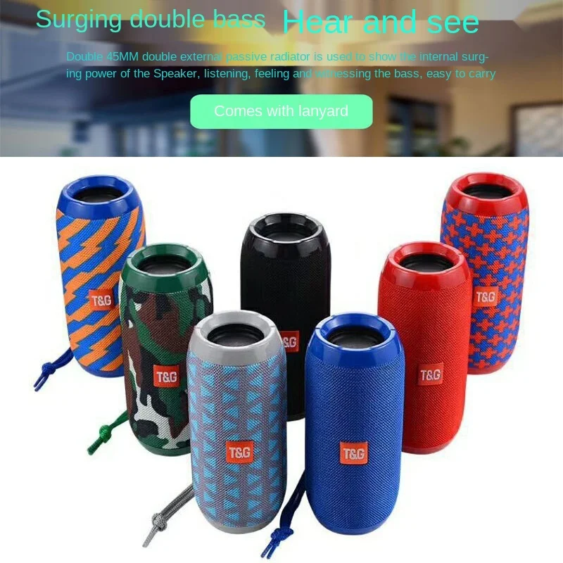 

Portable Bluetooth Speaker Wireless Bass Column Waterproof Outdoor USB Speakers Support AUX TF Subwoofer Loudspeaker