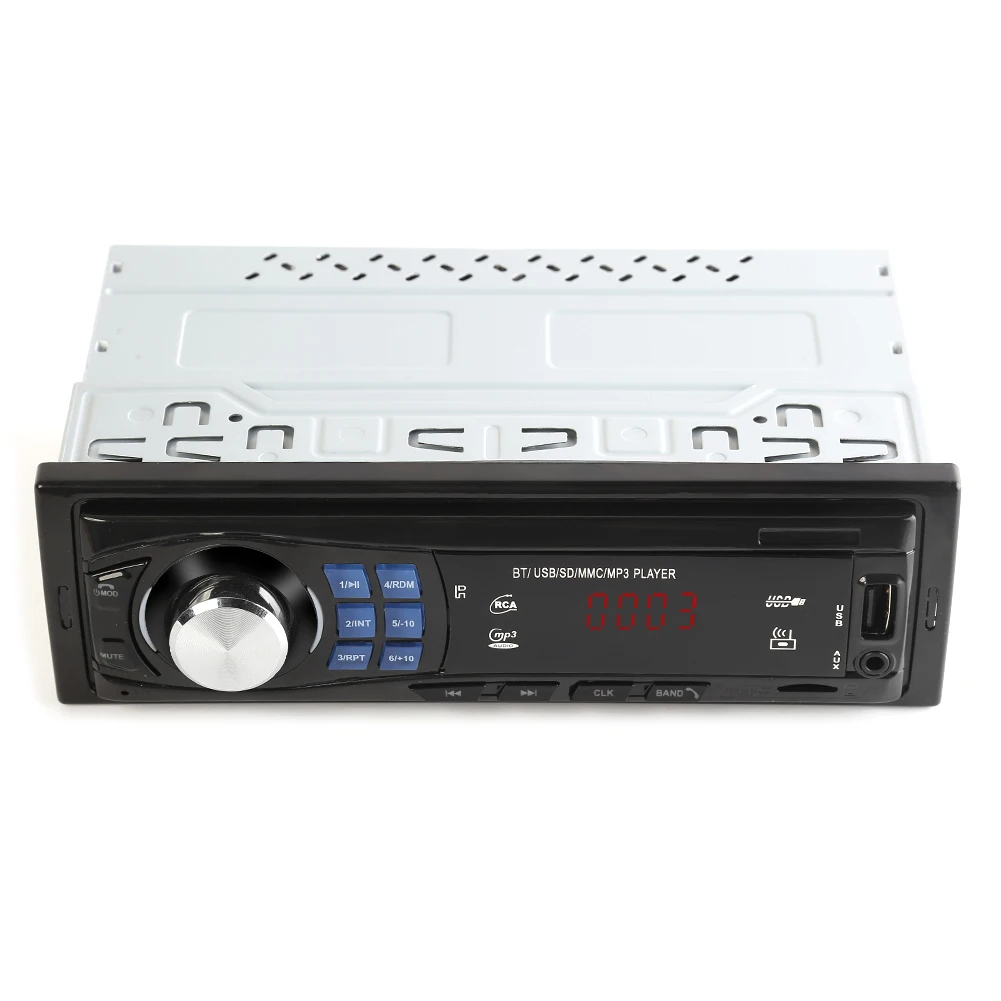 Один 1Din автомобильный стерео MP3 плеер в тире Авторадио головное устройство Bluetooth USB AUX FM Радио стерео звуковой эффект