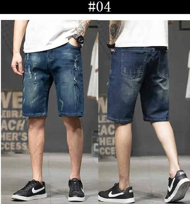 Brand Mens Jeans Denim Shorts Cotton Cargo Shorts Loose Baggy Bermuda Beach Boardshort Shorts More Styles