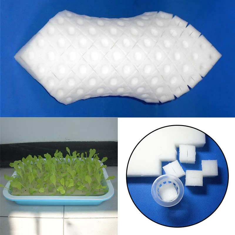 New 96 pcs Transplanted Sponge Soilless Hydroponic Vegetable Cultivation System Gardening Tools Seedlings For Planting
