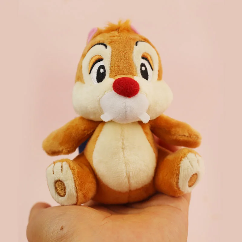 2pcs 11cm Chip And Dale Disney Plush Toys Keychains Women Brooch Kawaii Accessorie small animals For Backpack Gift To Girlfriend - купить по