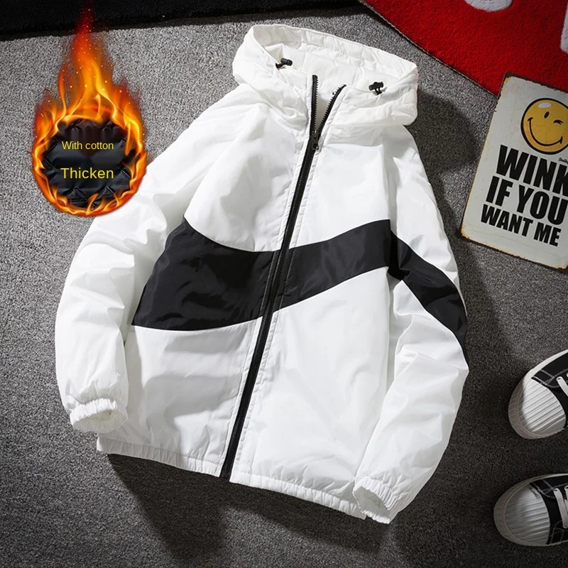 Мужская Зимняя Толстая теплая куртка роскошная модная повседневная большого