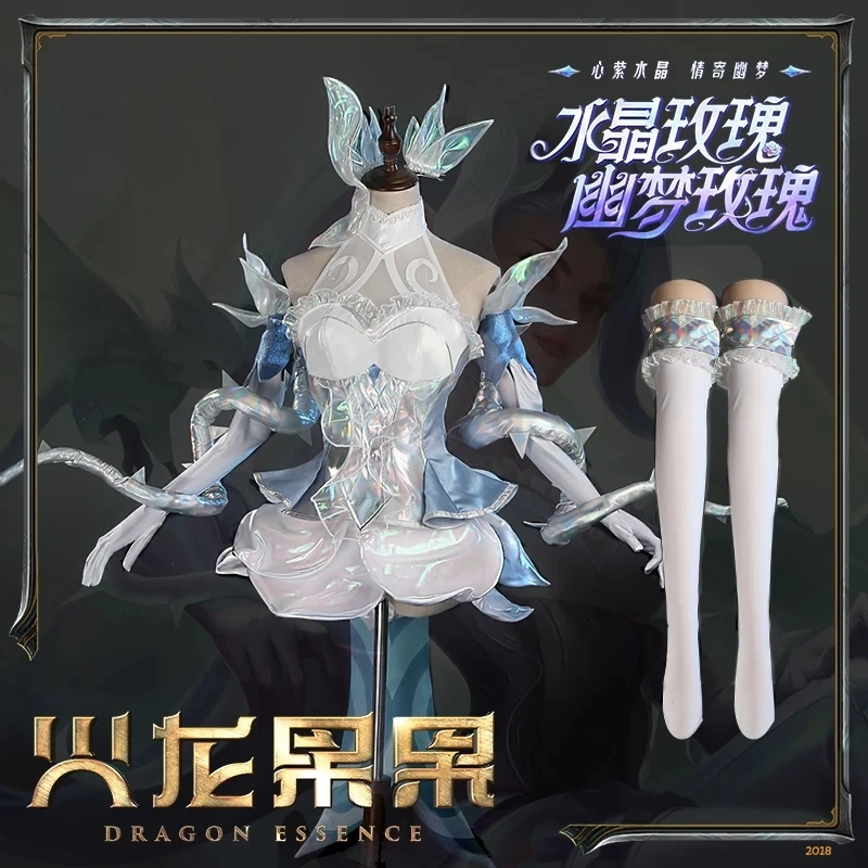 

Anime Game LOL Zyra Valentine's Day Crystal Rose Lolita Dress Gorgeous Uniform Cosplay Costume Halloween Women Free Shipping 202