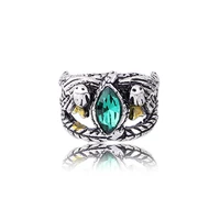 new movie vintage antique silver color ring crystal fashion jewelry men wholesale