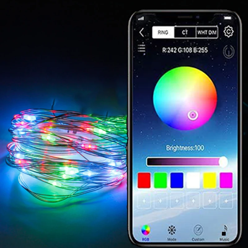 

Светодиодная гирлянда с функцией памяти, 2-30 м